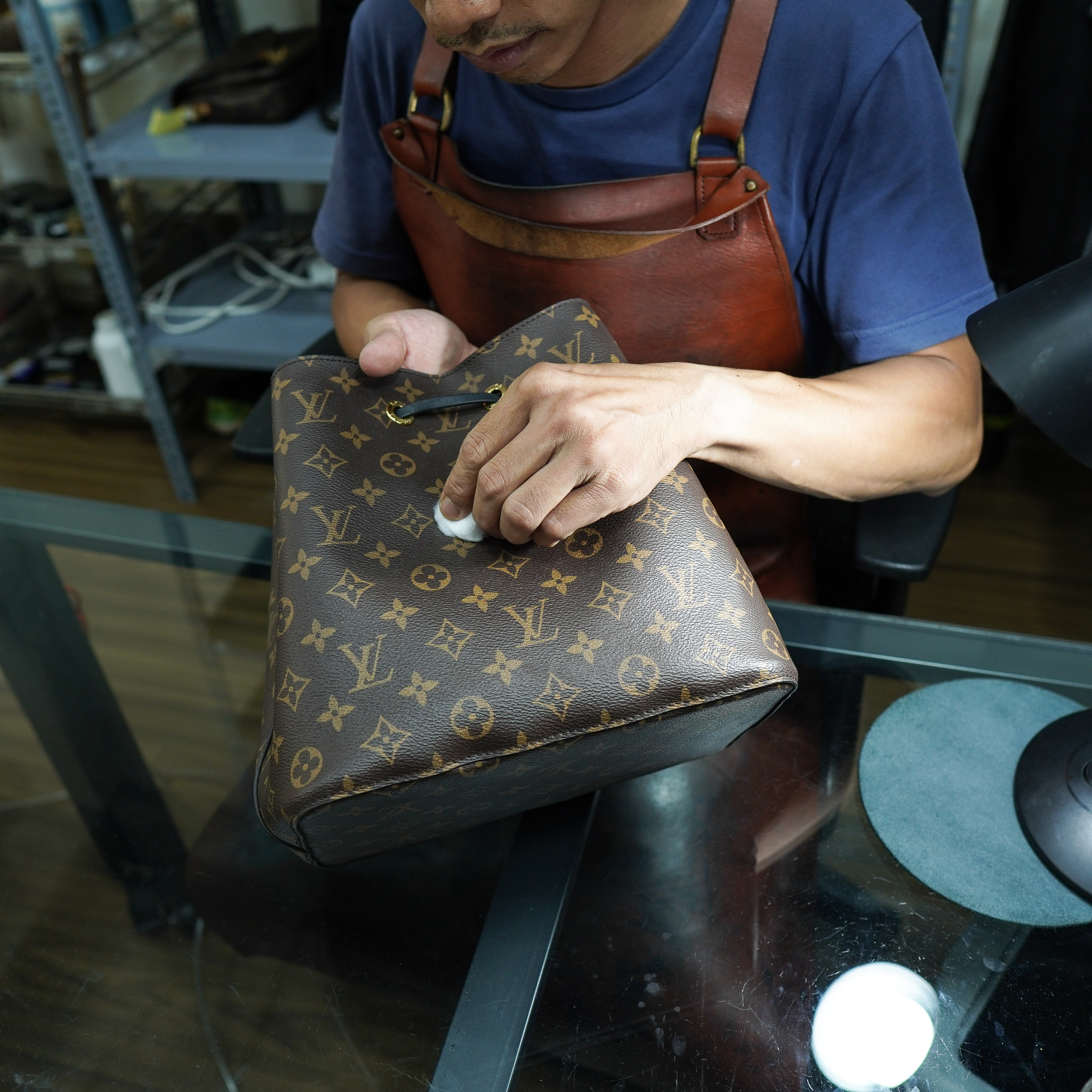 Premium leather care at Gazano